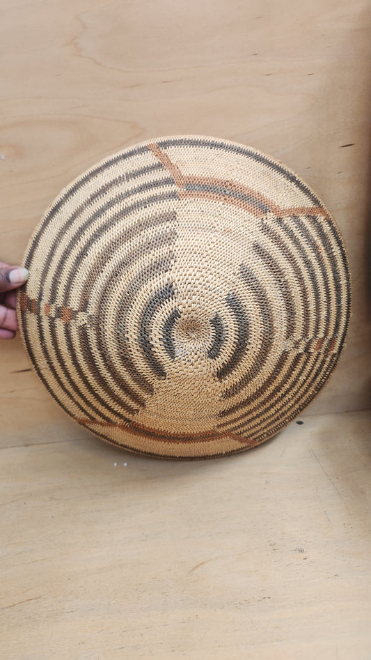 Striped African basket