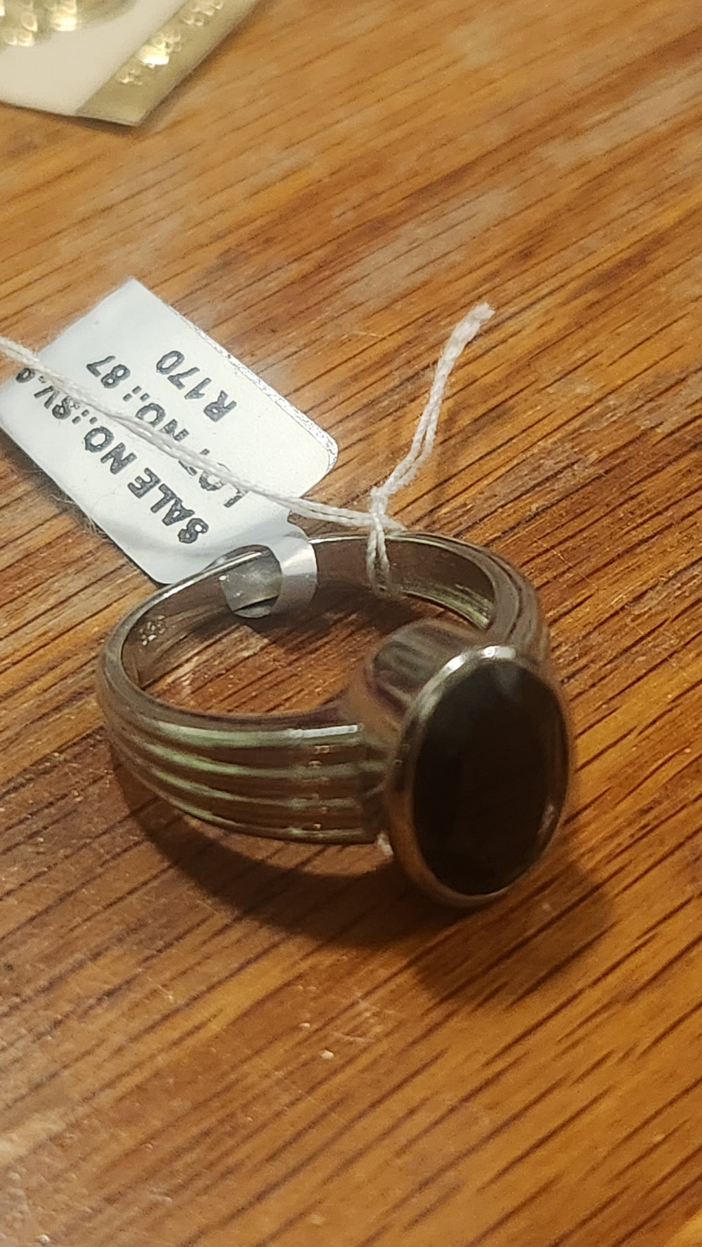 Black sterling silver
