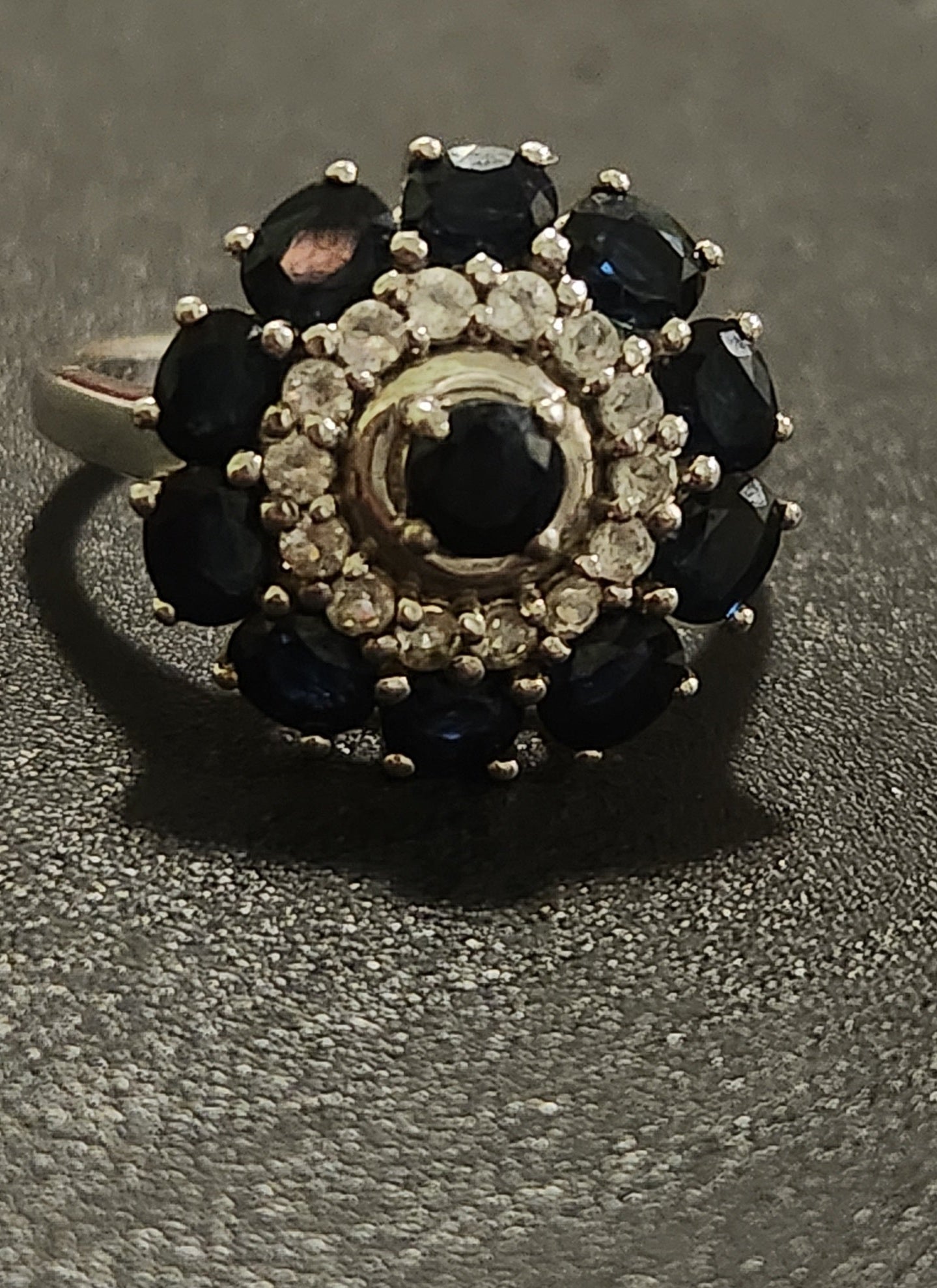 Ring dark blue Sterling silver