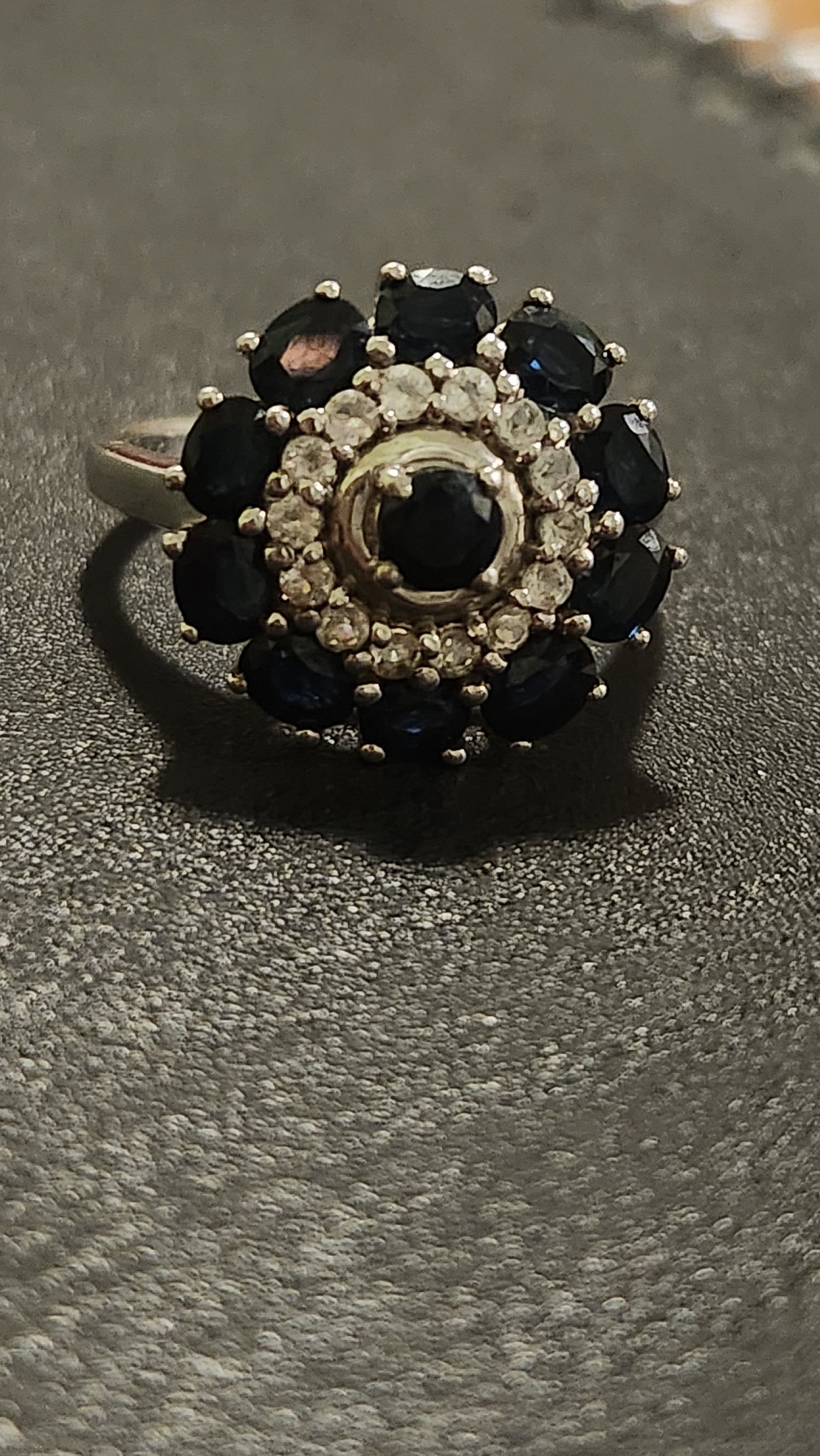 Ring dark blue Sterling silver