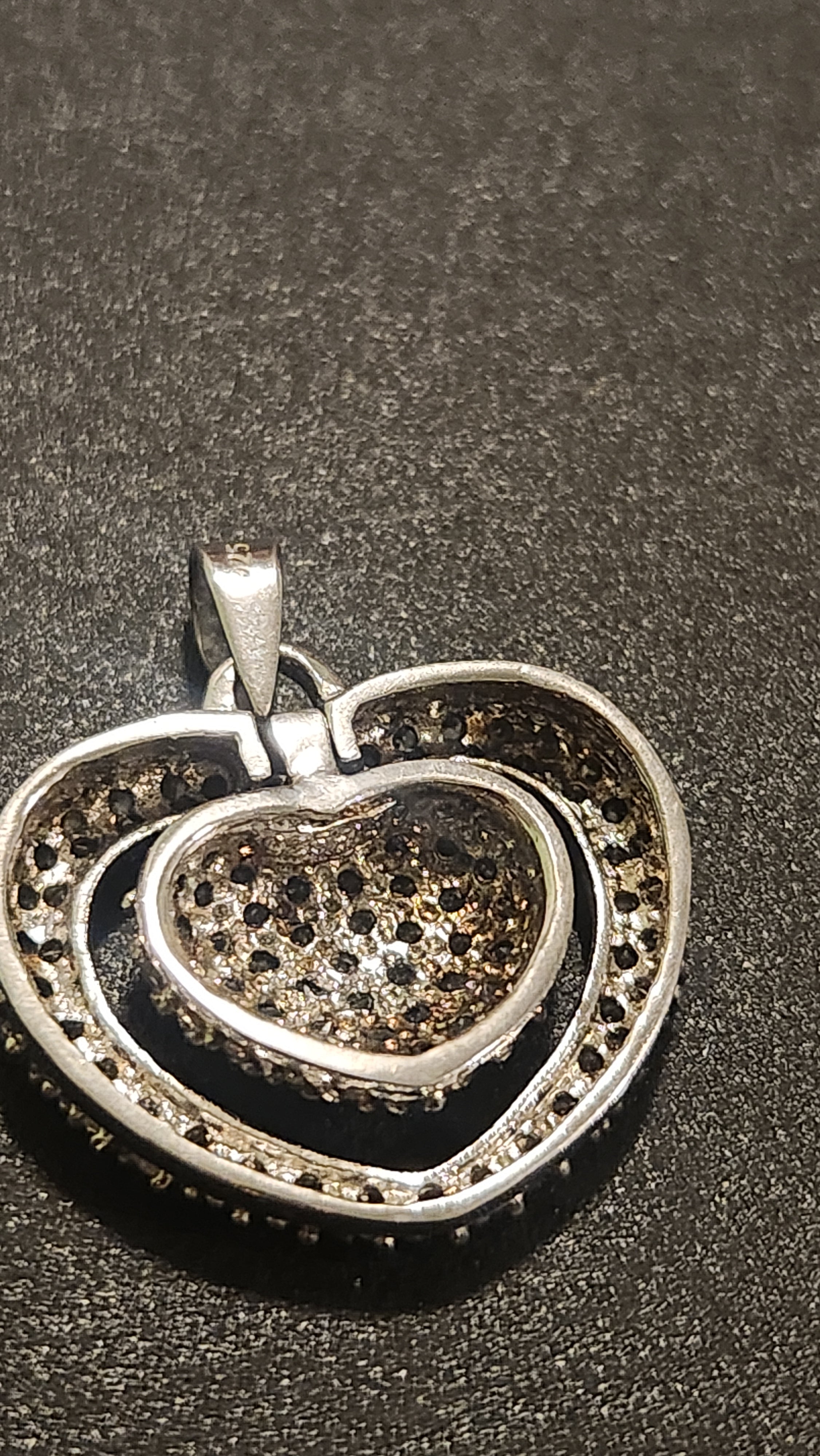 Sterling silver heart pendant