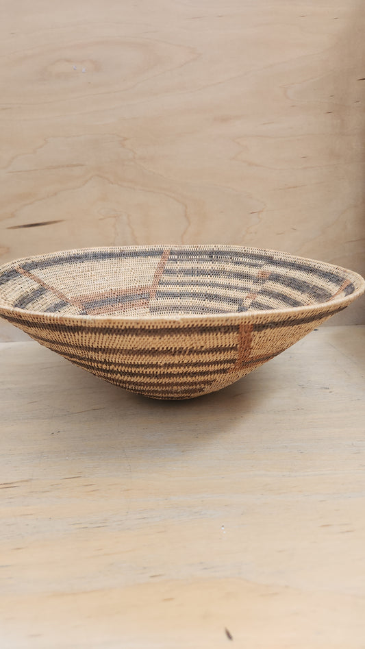 Striped African basket